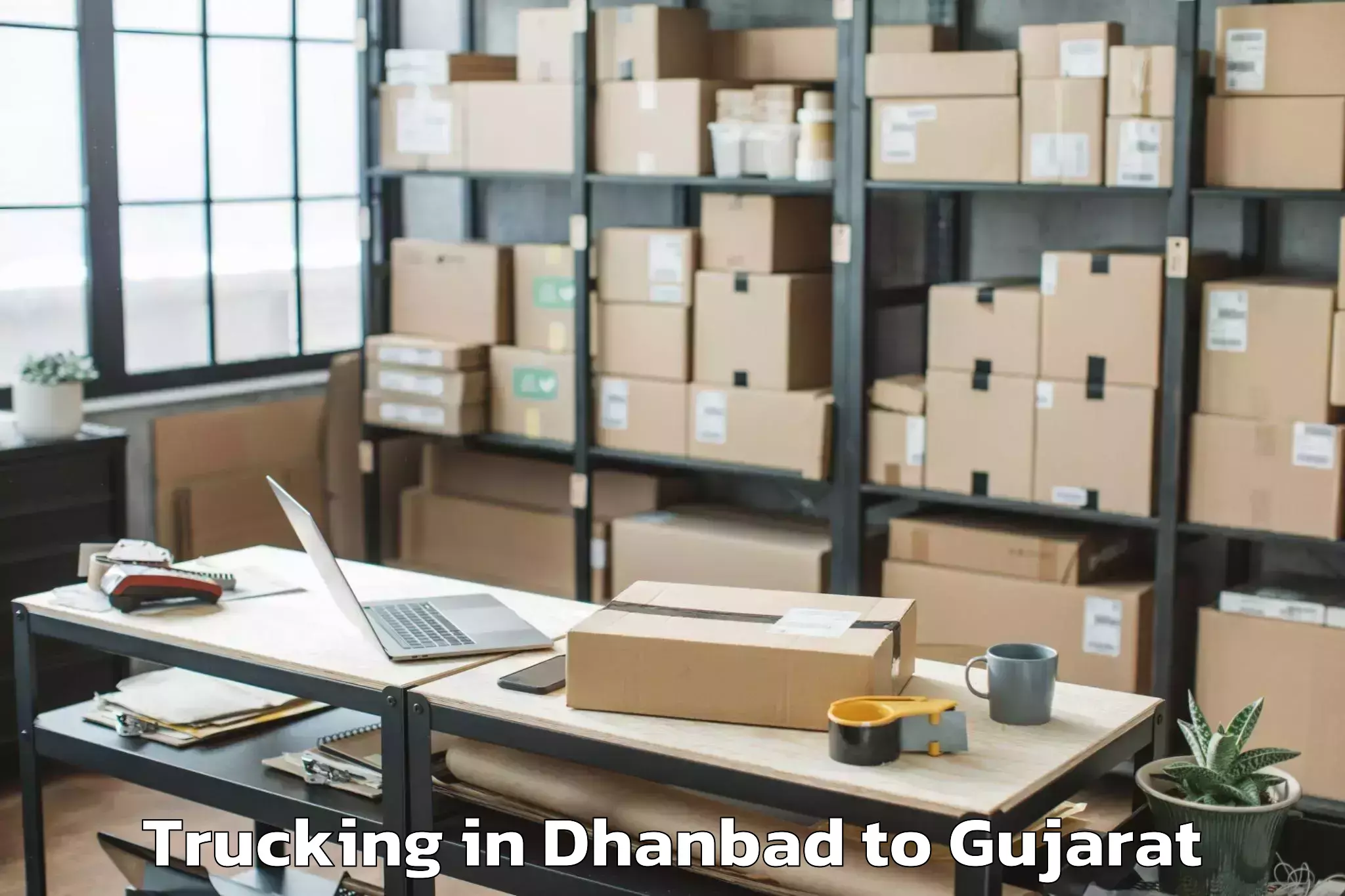 Hassle-Free Dhanbad to Jamkandorna Trucking